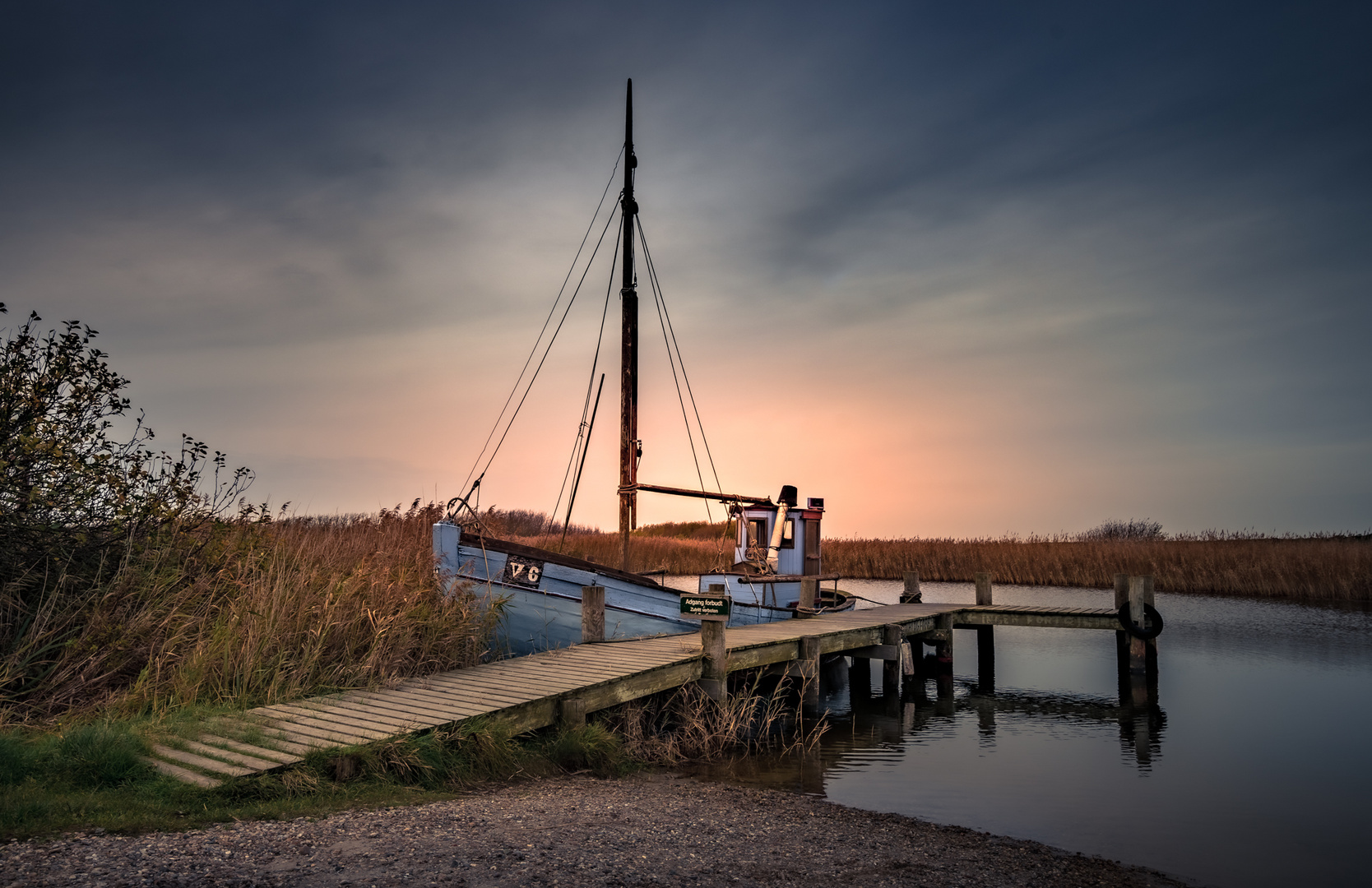 Fischerboot am Ringköbing Fjord