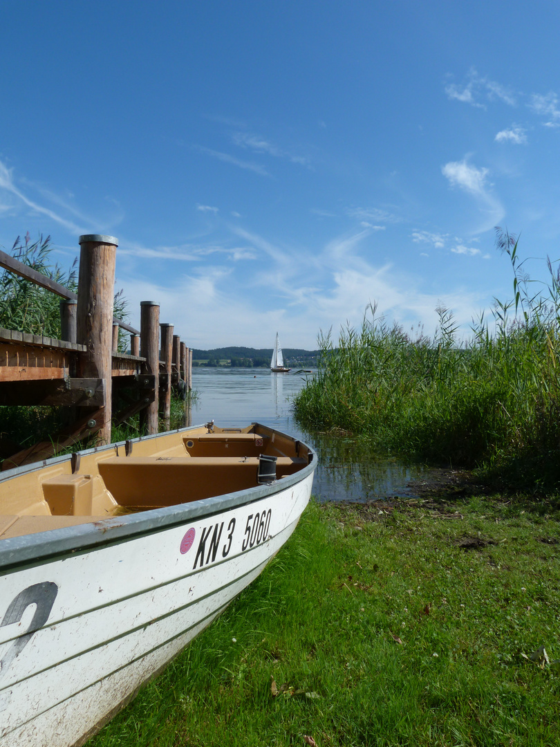 Fischerboot am Steg