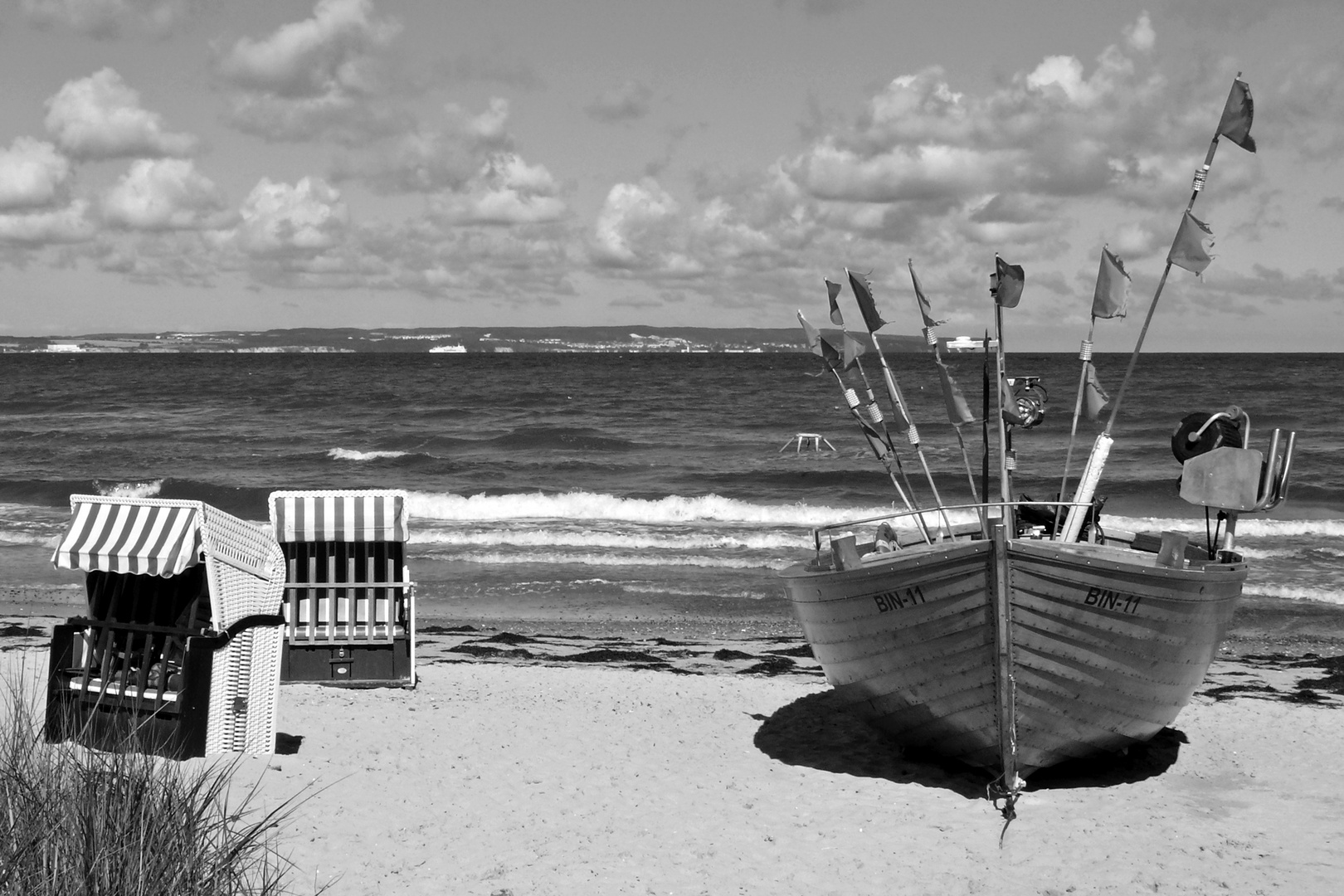 Fischerboot am Strand