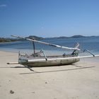 Fischerboot am Strand