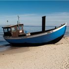 Fischerboot am Strand ...