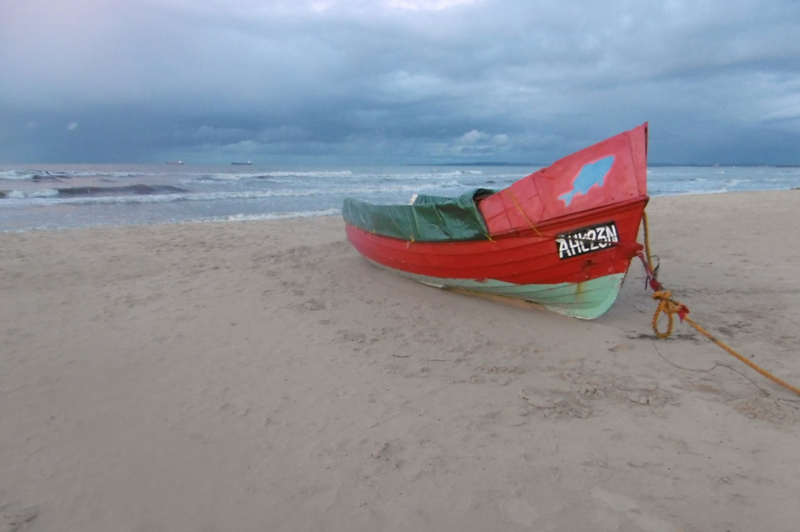 Fischerboot am Strand