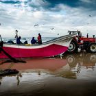 Fischerboot am Strand