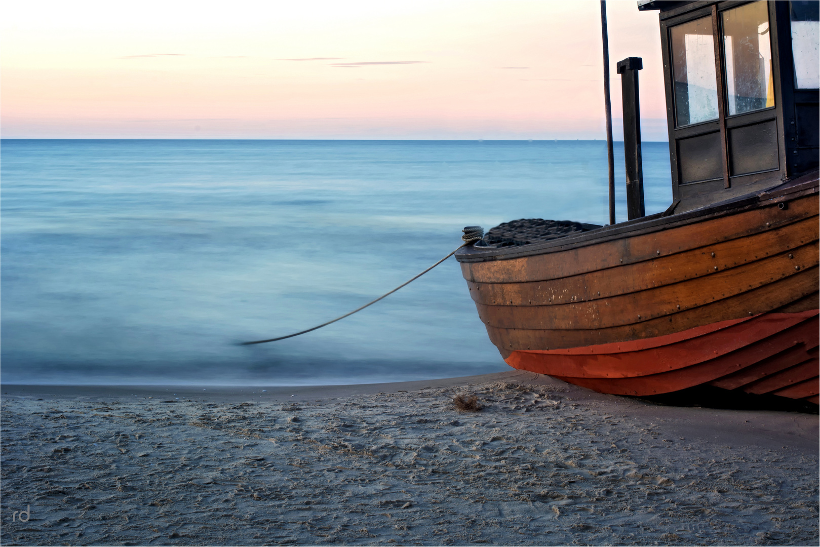 Fischerboot am Strand