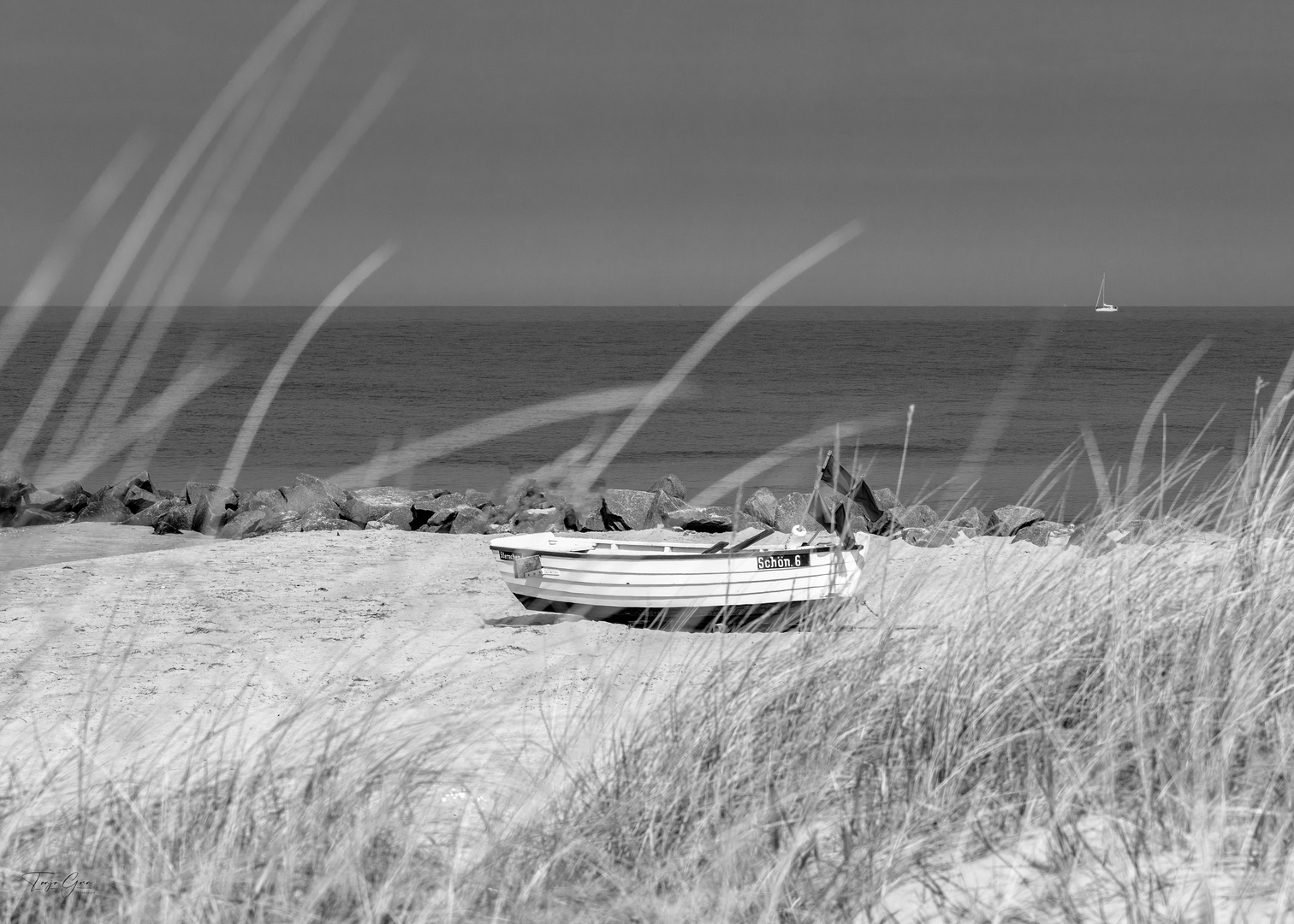 Fischerboot am Strand