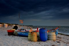 Fischerboot am Strand