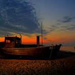 Fischerboot am Strand