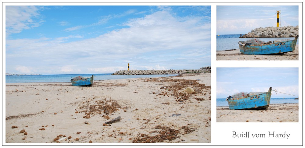 Fischerboot am Strand