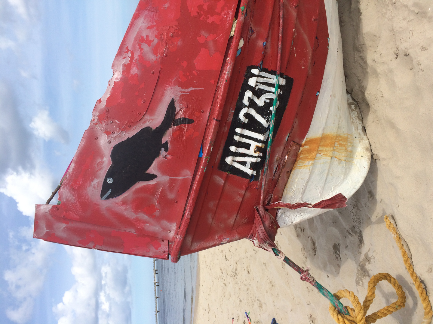 Fischerboot am Strand von Ahlbeck