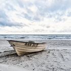 Fischerboot am Strand von Bansin/Usedom