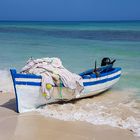 Fischerboot am Strand von Djerba