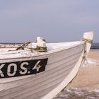 Fischerboot am Strand von Koserow