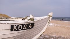 Fischerboot am Strand von Koserow