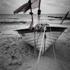 Fischerboot am Strand von Koserow auf der Insel Usedom