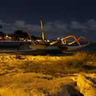 Fischerboot am Strand von Sanur