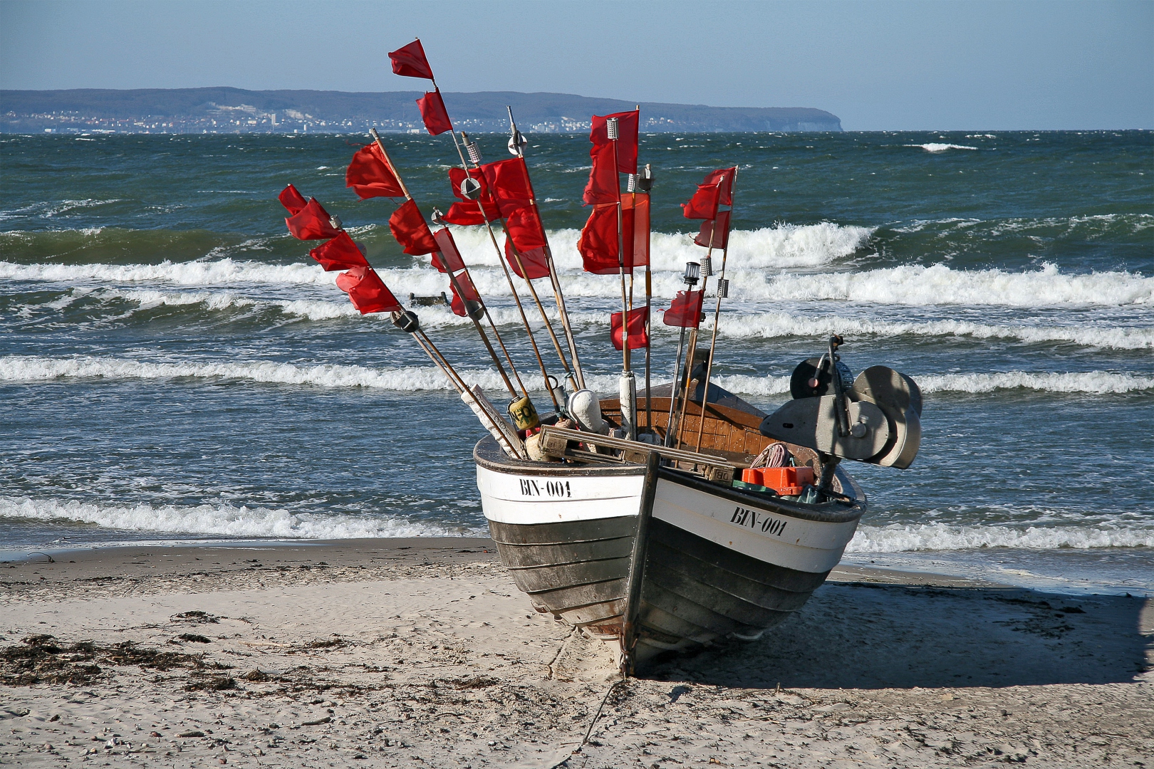 Fischerboot am Südstrand von Binz