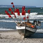 Fischerboot am Südstrand von Binz