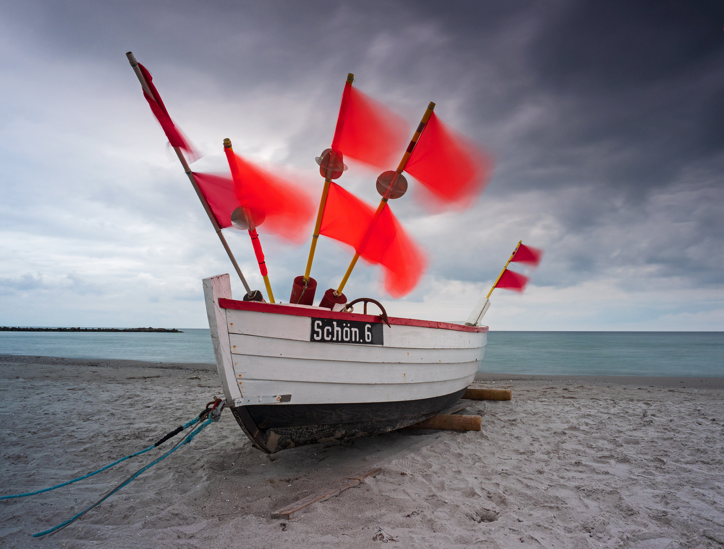 Fischerboot an der Ostsee