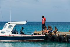 Fischerboot an der Playa Grandi nahe Westpunt auf Curacao