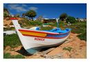 Fischerboot auf dem Trockenen, Praia da Balaia, Algarve von Jens Harms