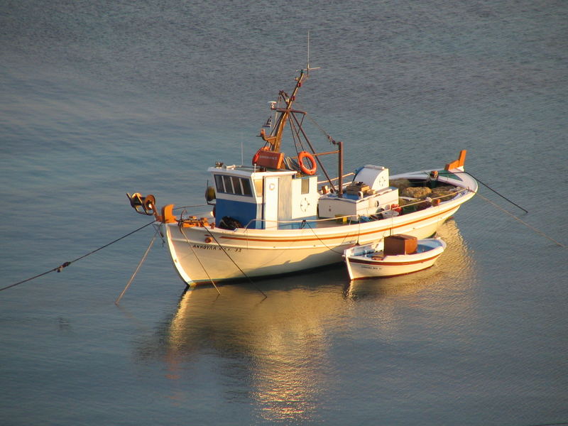 Fischerboot auf Mykonos