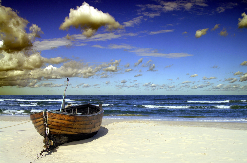 Fischerboot auf Usedom