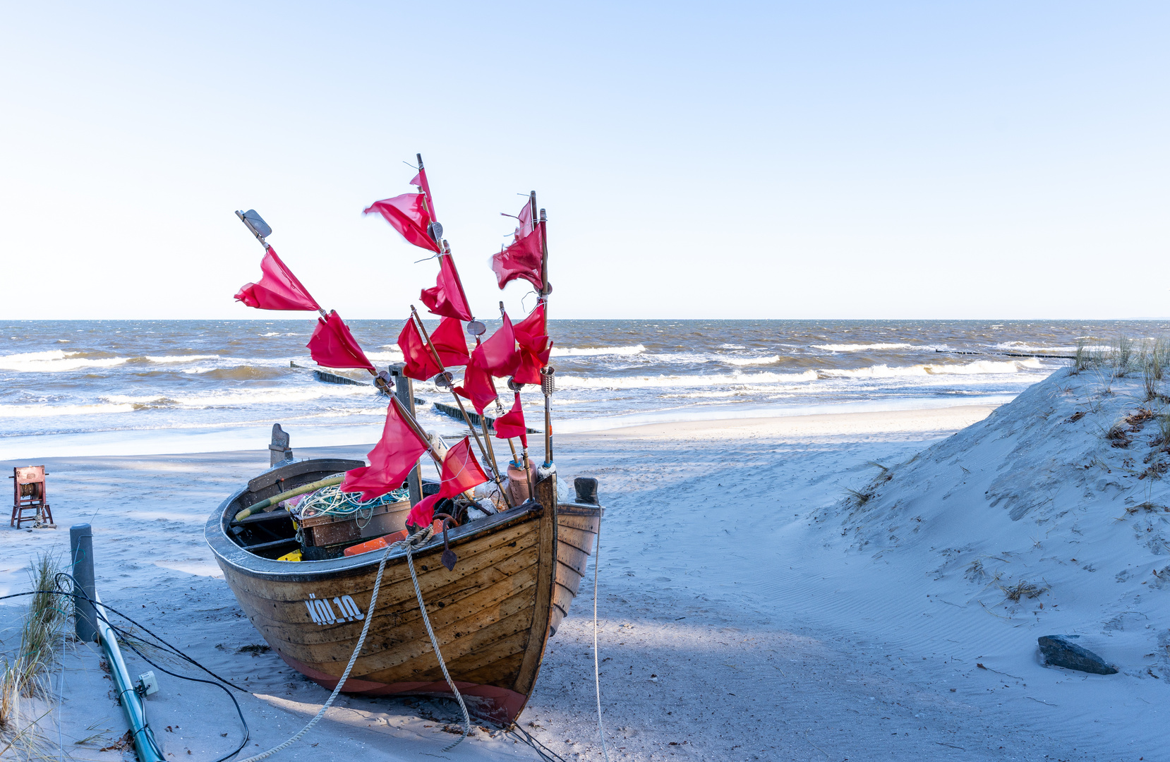 Fischerboot bei Kölpinsee auf Usedom