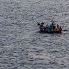 Fischerboot im Abendlicht