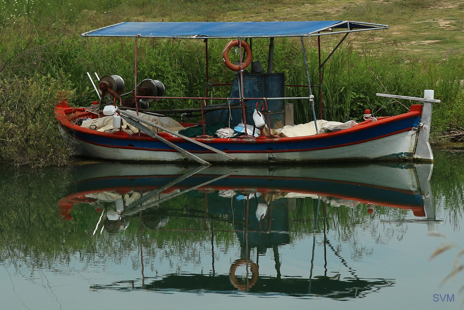 Fischerboot im Pinios-Delta