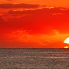 Fischerboot im Sonnenaufgang