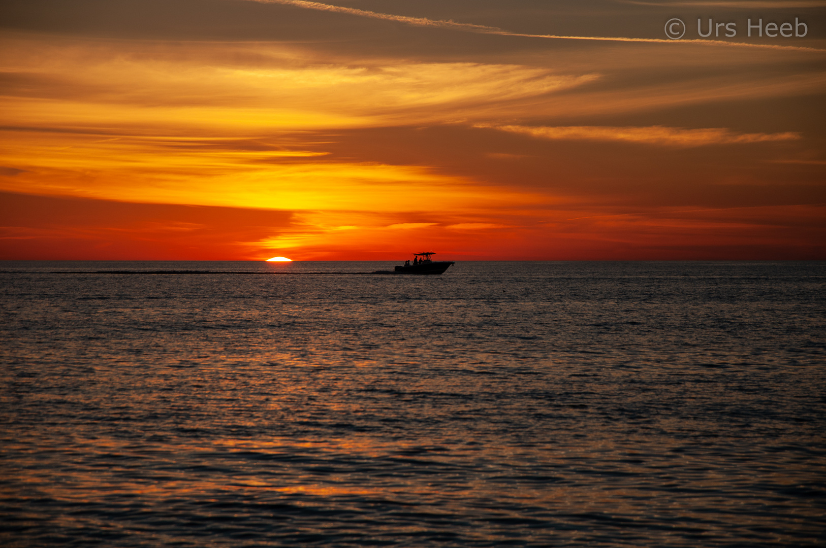 Fischerboot im Sonnenuntergang Naples (FL)