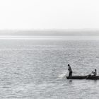 Fischerboot im Zwielicht