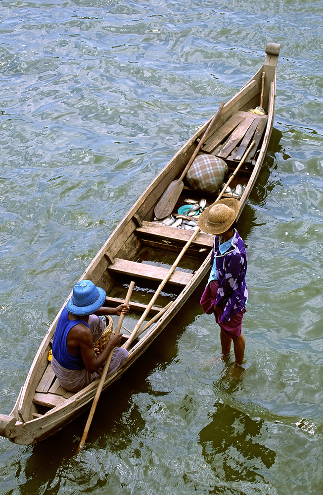 Fischerboot in Amarapura