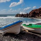 Fischerboot in der Bucht von El Golfo