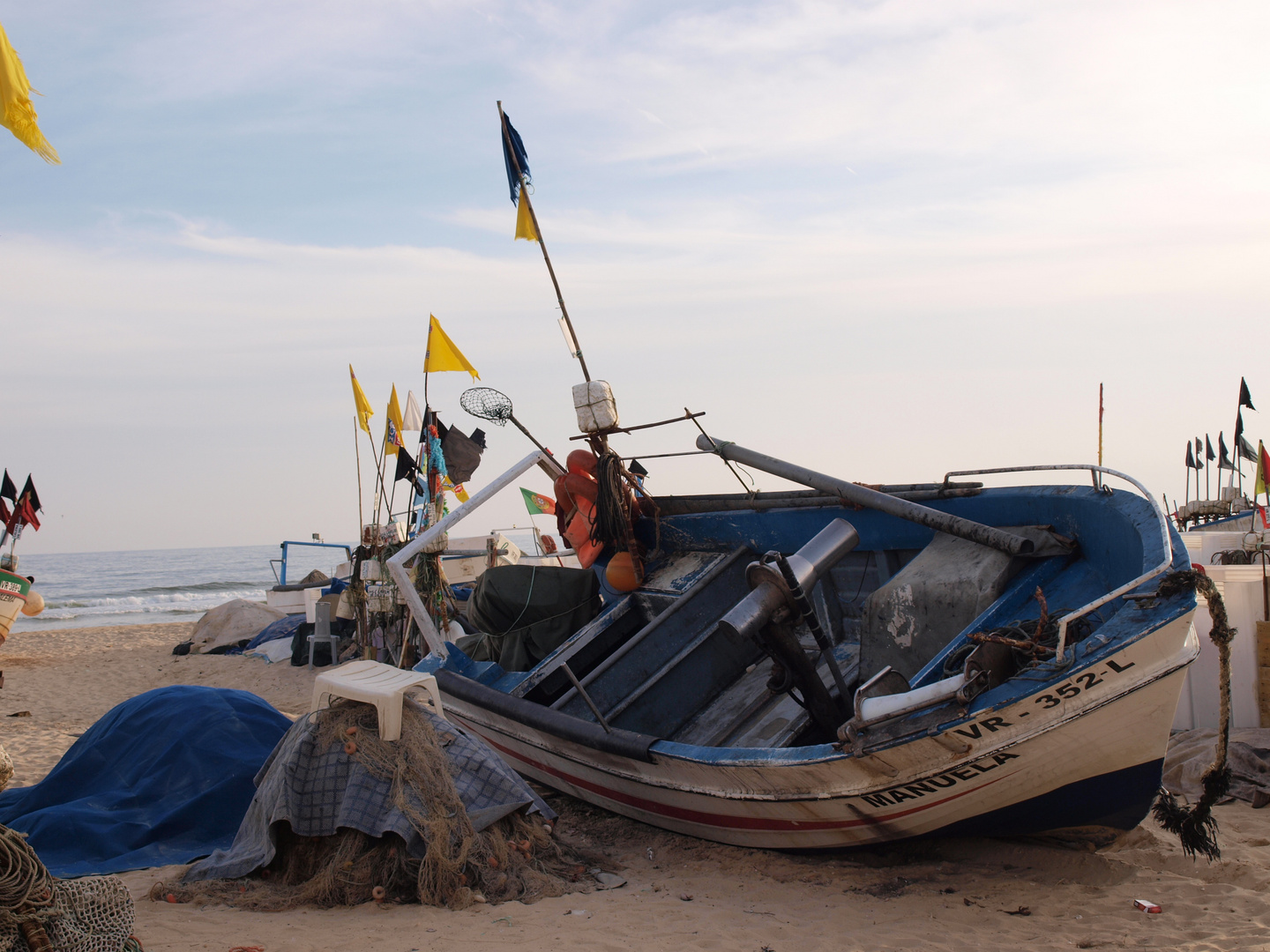 Fischerboot in Monte Gordo