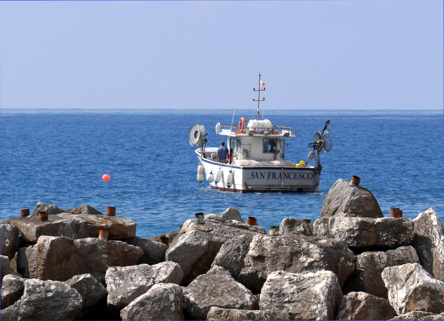 Fischerboot in Sant' Angelo