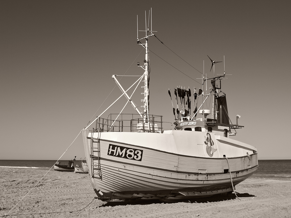 Fischerboot, Thorup Strand