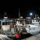 Fischerboote am Abend im Hafen von Cattollca