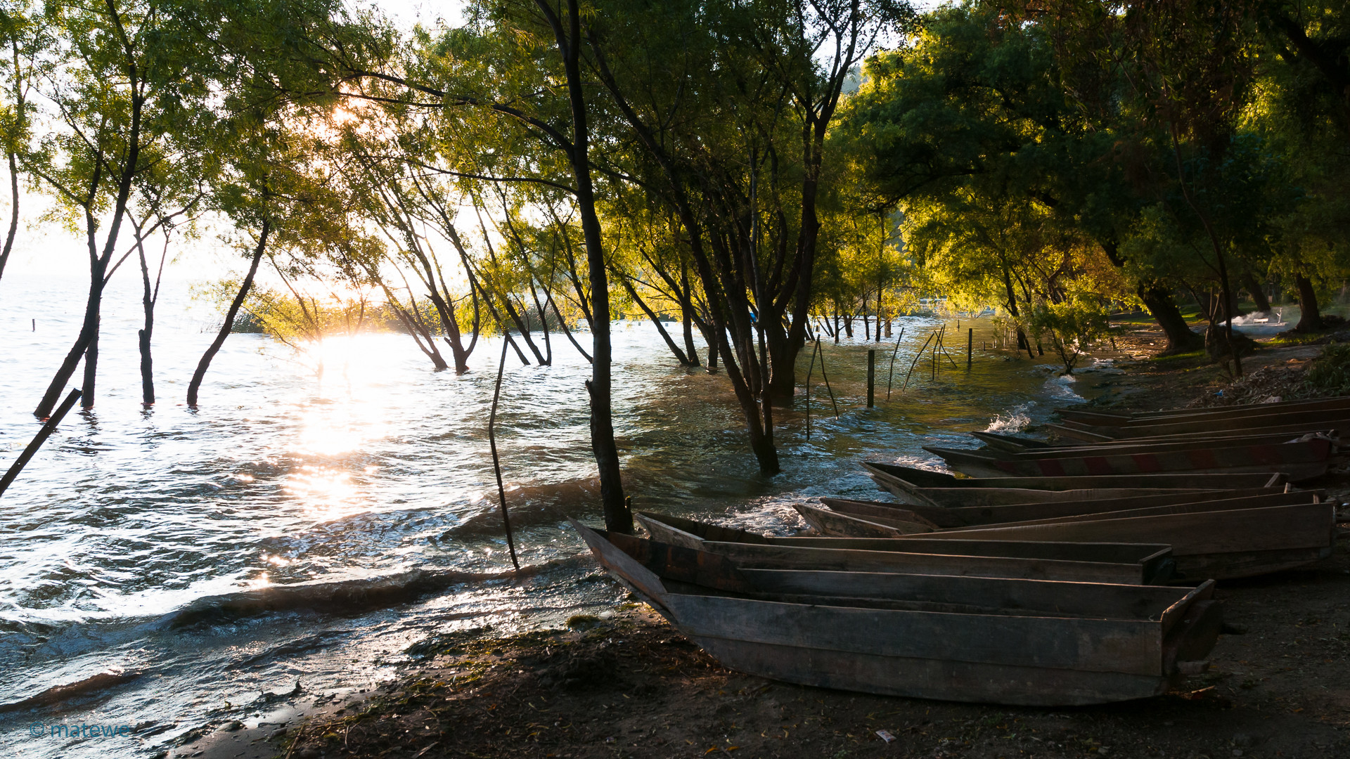 Fischerboote am Atitlán-See