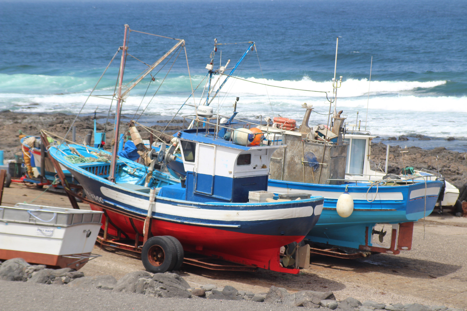Fischerboote am Hafen von La Santa - Lanzarote