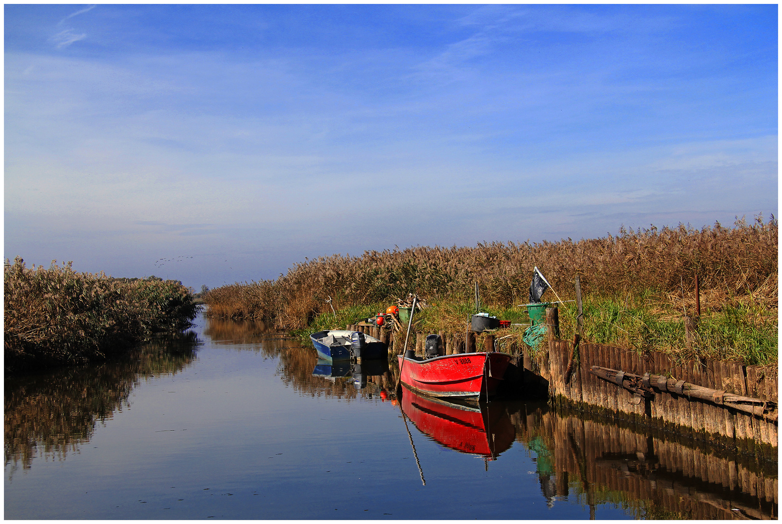 Fischerboote am See