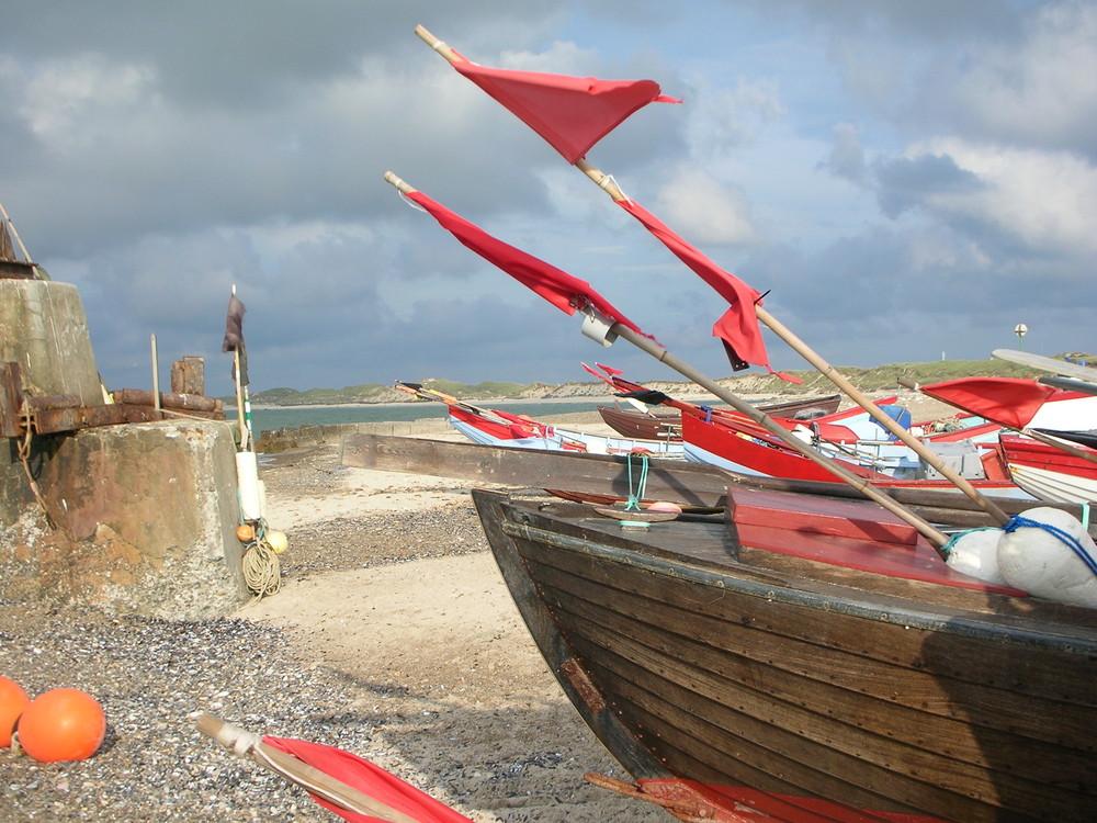 Fischerboote am Strand