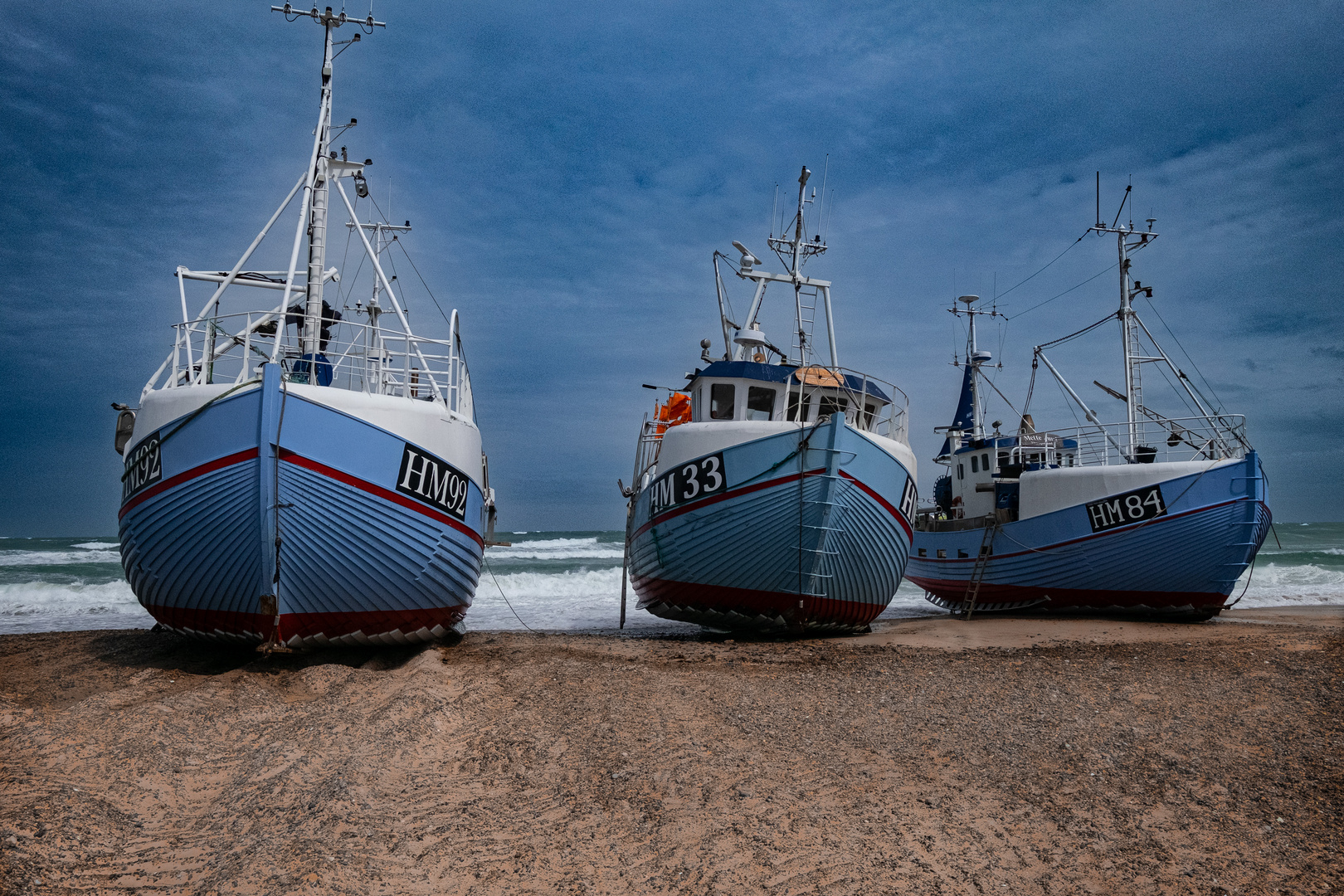 Fischerboote am Strand