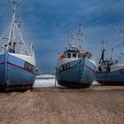 Fischerboote am Strand