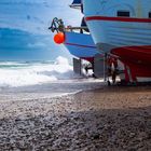 Fischerboote am Strand