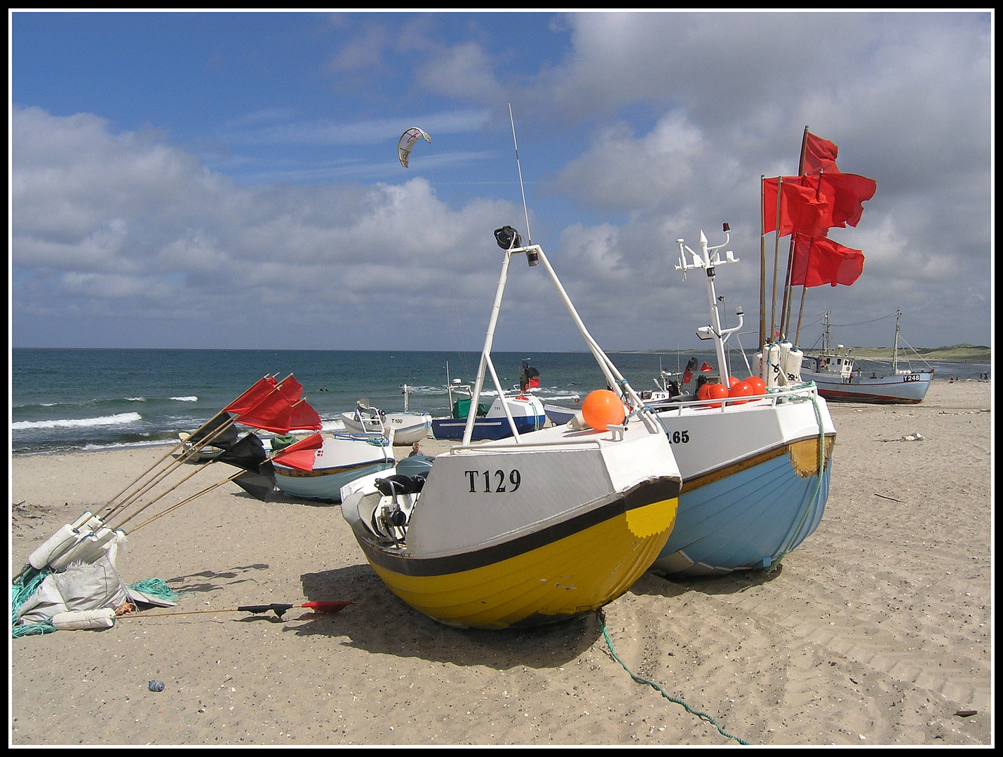 Fischerboote am Strand