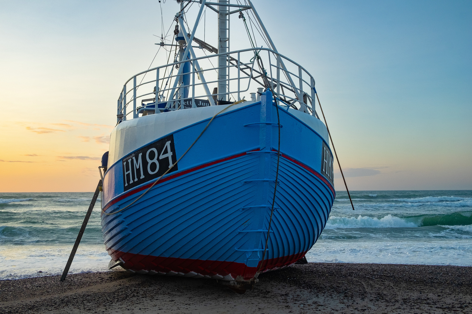 Fischerboote am Strand