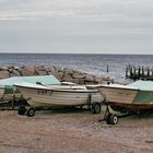 Fischerboote am Strand