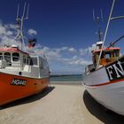 Fischerboote am Strand von Lökken