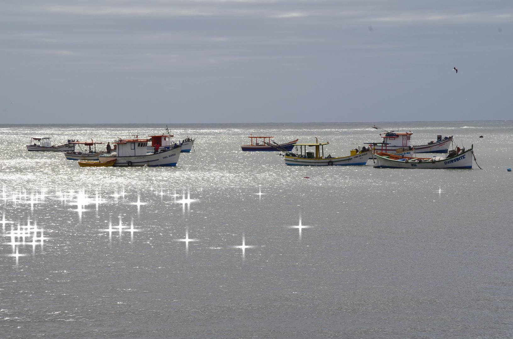 Fischerboote auf der Insel Florianopolis/Brasilien